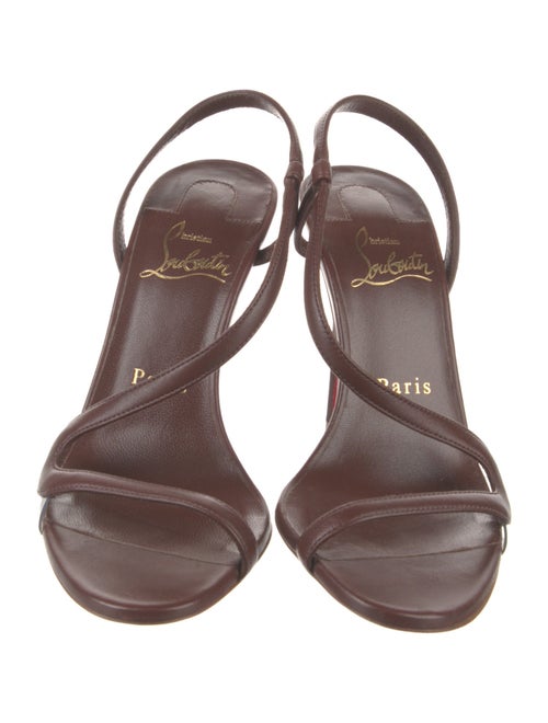 Christian Louboutin Leather Slingback Sandals