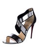 Christian Louboutin Leather Sequin Embellishments Sandals