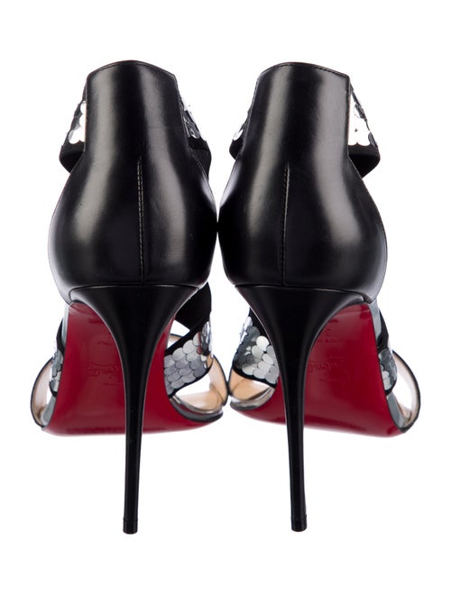 Christian Louboutin Leather Sequin Embellishments Sandals