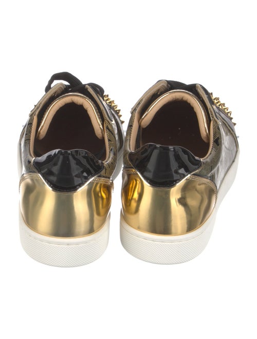 Christian Louboutin Spike Accents Leather Sneakers