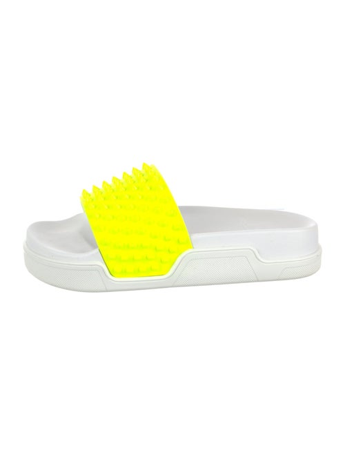 Christian Louboutin Spike Accents Rubber Slides