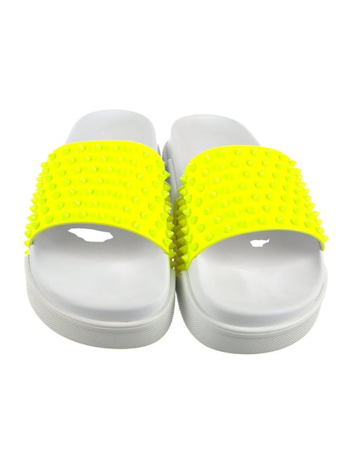 Christian Louboutin Spike Accents Rubber Slides