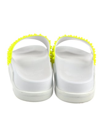 Christian Louboutin Spike Accents Rubber Slides