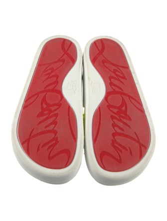 Christian Louboutin Spike Accents Rubber Slides