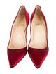 Christian Louboutin Satin Studded Accents Pumps