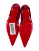 Christian Louboutin Satin Studded Accents Pumps
