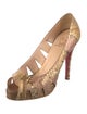 Christian Louboutin Snakeskin Animal Print Pumps