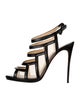 Christian Louboutin Mesh Slingback Sandals