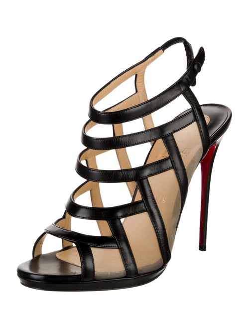 Christian Louboutin Mesh Slingback Sandals