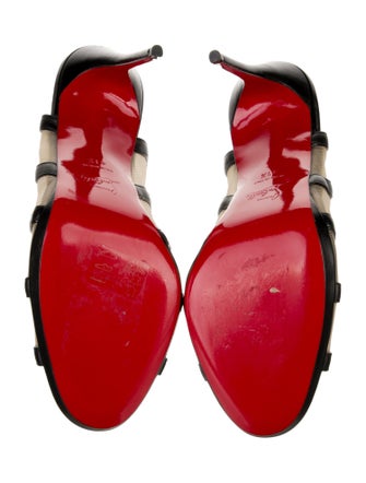 Christian Louboutin Mesh Slingback Sandals