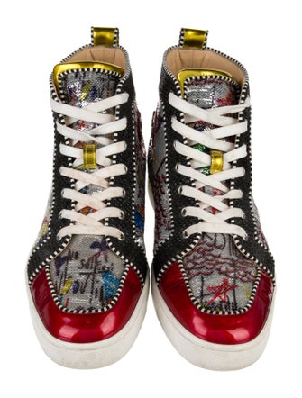 Christian Louboutin Sequins Printed Sneakers