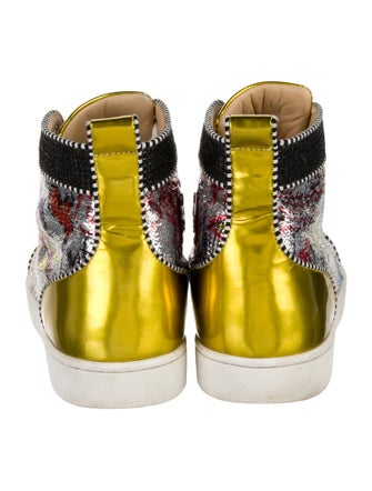 Christian Louboutin Sequins Printed Sneakers