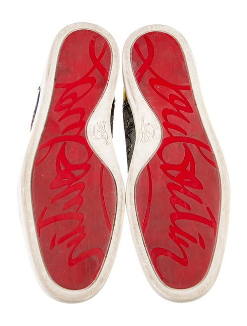 Christian Louboutin Sequins Printed Sneakers