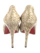 Christian Louboutin Very Prive Snakeskin Pumps
