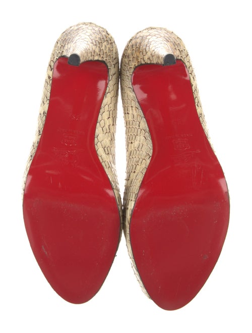 Christian Louboutin Very Prive Snakeskin Pumps