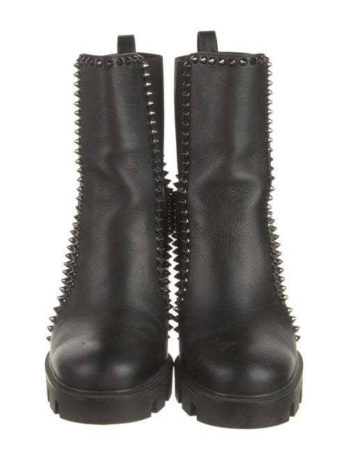 Christian Louboutin Spike Accents Leather Chelsea Boots