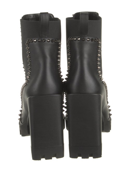 Christian Louboutin Spike Accents Leather Chelsea Boots
