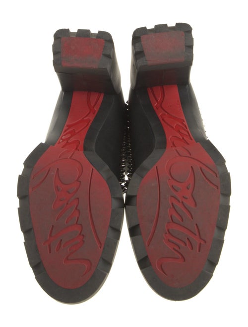 Christian Louboutin Spike Accents Leather Chelsea Boots