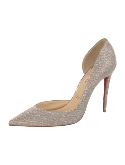 Christian Louboutin Glitter Accents D'Orsay Pumps