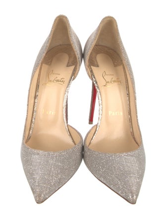 Christian Louboutin Glitter Accents D'Orsay Pumps