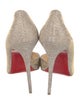 Christian Louboutin Glitter Accents D'Orsay Pumps