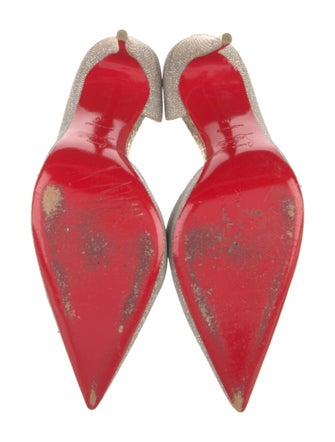Christian Louboutin Glitter Accents D'Orsay Pumps
