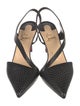 Christian Louboutin Embossed Leather Slingback Pumps
