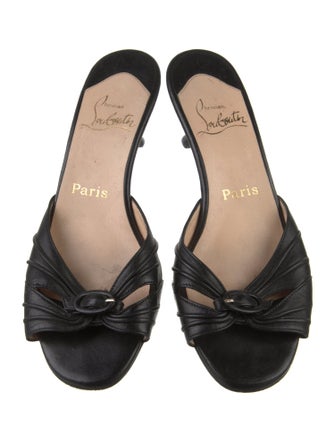 Christian Louboutin Leather Slides
