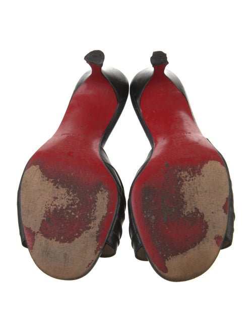 Christian Louboutin Leather Slides