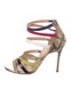 Christian Louboutin Snakeskin Animal Print Sandals