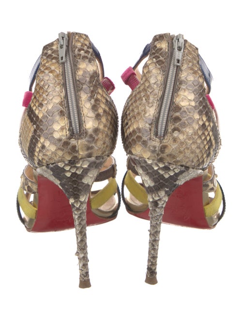 Christian Louboutin Snakeskin Animal Print Sandals