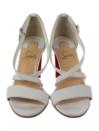 Christian Louboutin Leather Slingback Sandals