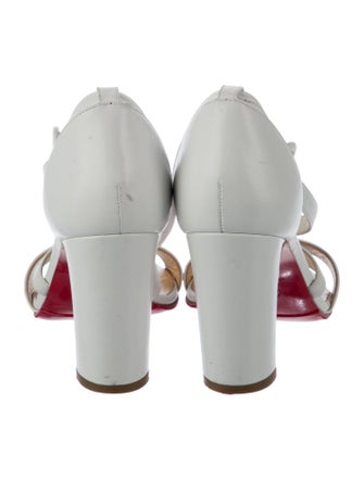 Christian Louboutin Leather Slingback Sandals