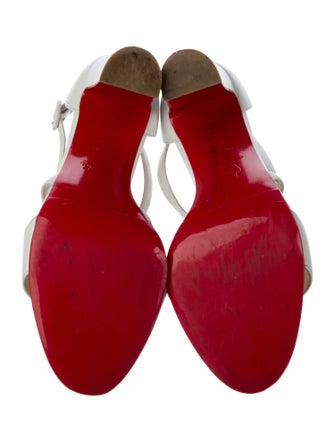 Christian Louboutin Leather Slingback Sandals