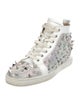 Christian Louboutin Leather Crystal Embellishments Sneakers