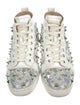 Christian Louboutin Leather Crystal Embellishments Sneakers