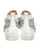 Christian Louboutin Leather Crystal Embellishments Sneakers