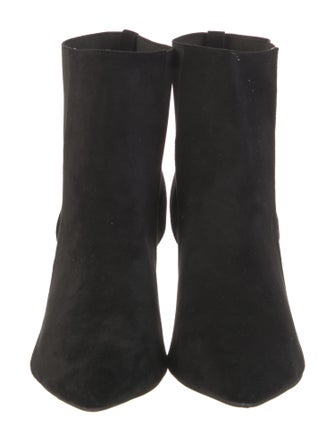 Christian Louboutin Louis Flat Veau Velours Suede Chelsea Boots