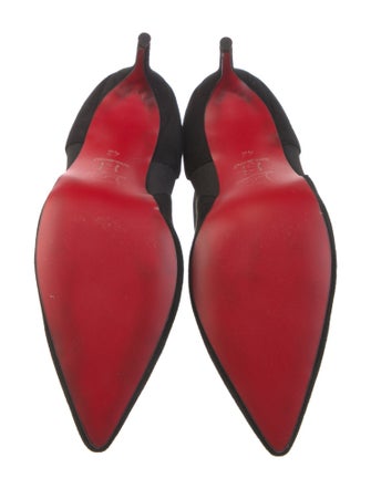 Christian Louboutin Louis Flat Veau Velours Suede Chelsea Boots