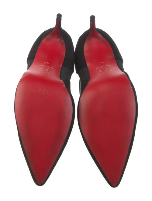 Christian Louboutin Louis Flat Veau Velours Suede Chelsea Boots