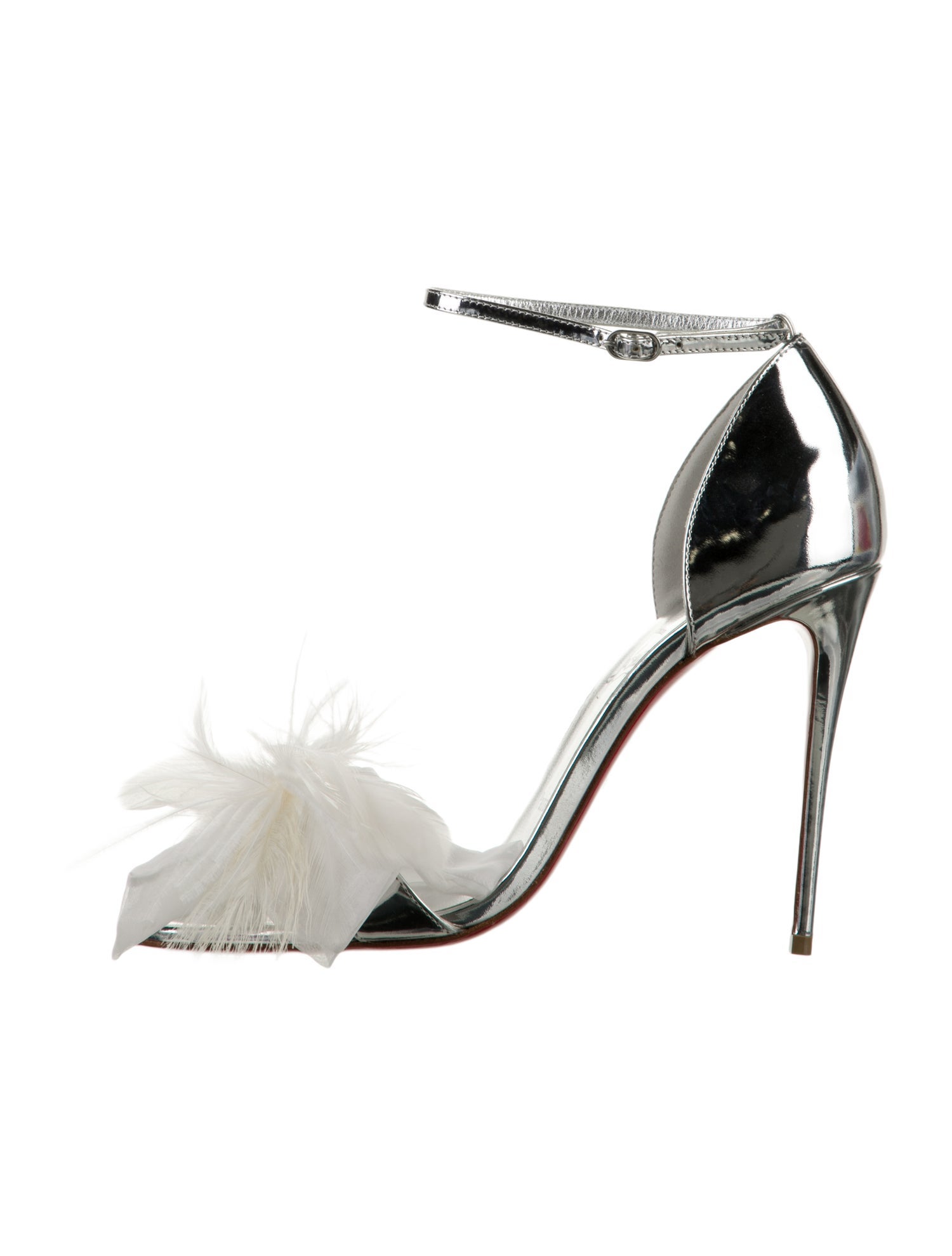 Christian Louboutin Patent Leather Bow Accents Sandals