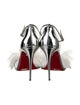 Christian Louboutin Patent Leather Bow Accents Sandals