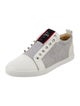 Christian Louboutin Spike Accents Leather Sneakers