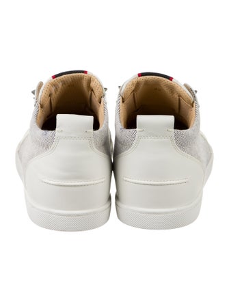 Christian Louboutin Spike Accents Leather Sneakers