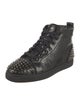 Christian Louboutin Spike Accents Leather Sneakers
