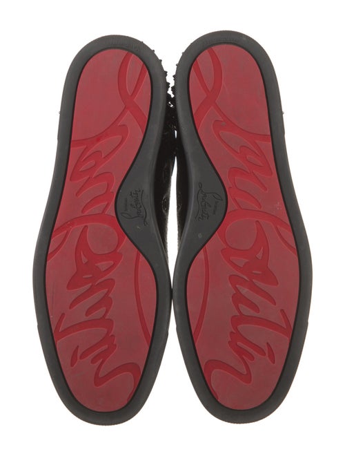 Christian Louboutin Spike Accents Leather Sneakers