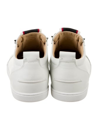 Christian Louboutin Spike Accents Leather Sneakers