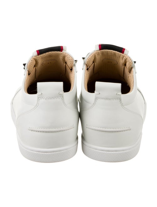 Christian Louboutin Spike Accents Leather Sneakers