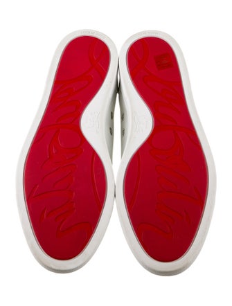 Christian Louboutin Spike Accents Leather Sneakers