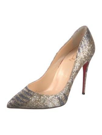 Christian Louboutin Glitter Glitter Accents Pumps